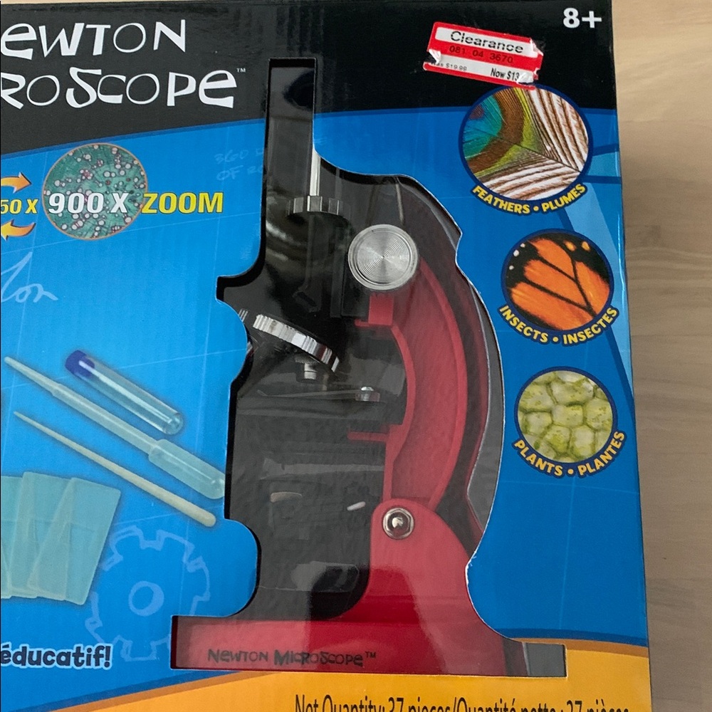 Newton Microscope New In Box Learning Exploring Collect Prepare & Observe - Picture 3 of 15